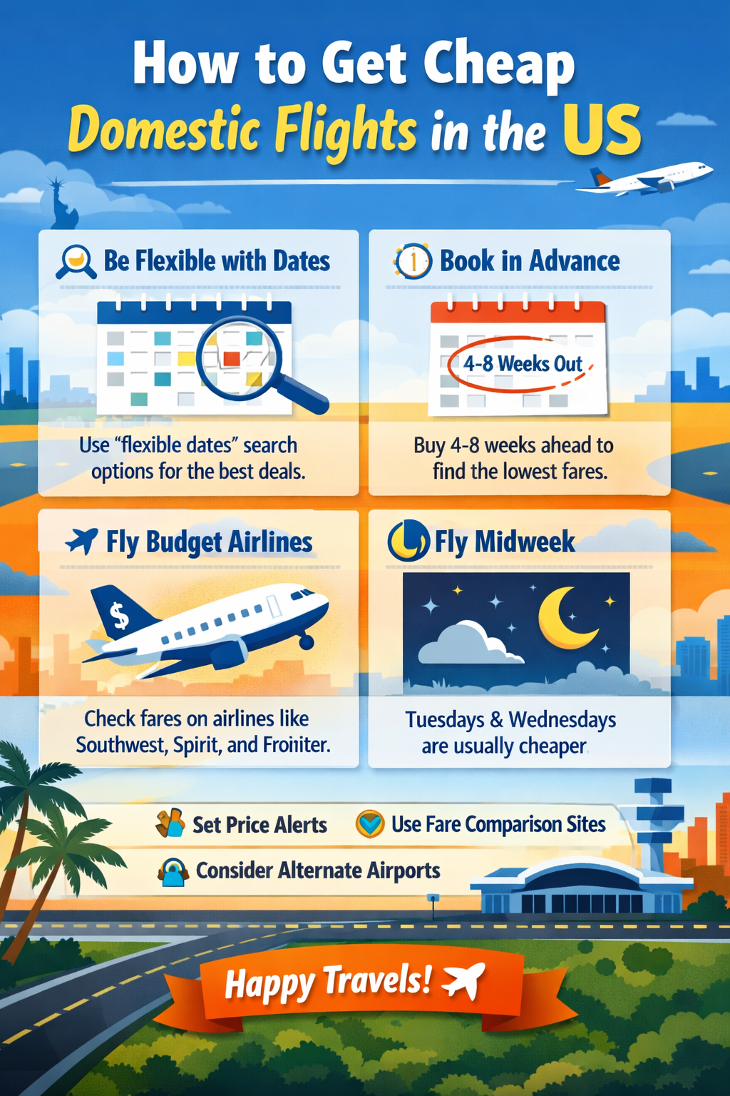 How to get cheap domestic flights in the US?