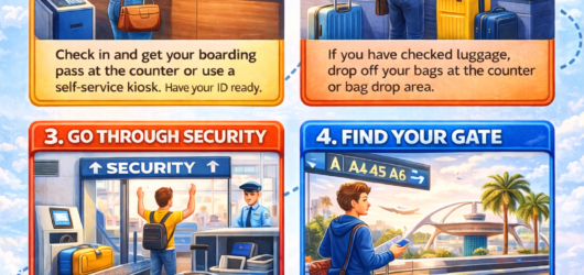 Airport Travel Steps: Complete Check-In to Arrival Process