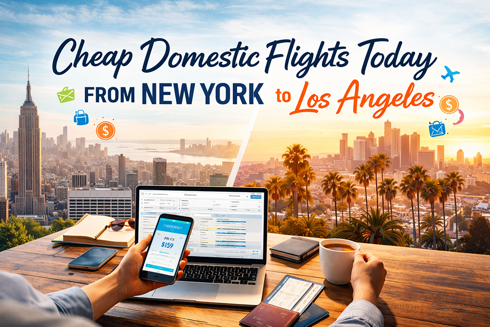 Cheap Domestic Flights Today From New York to Los Angeles