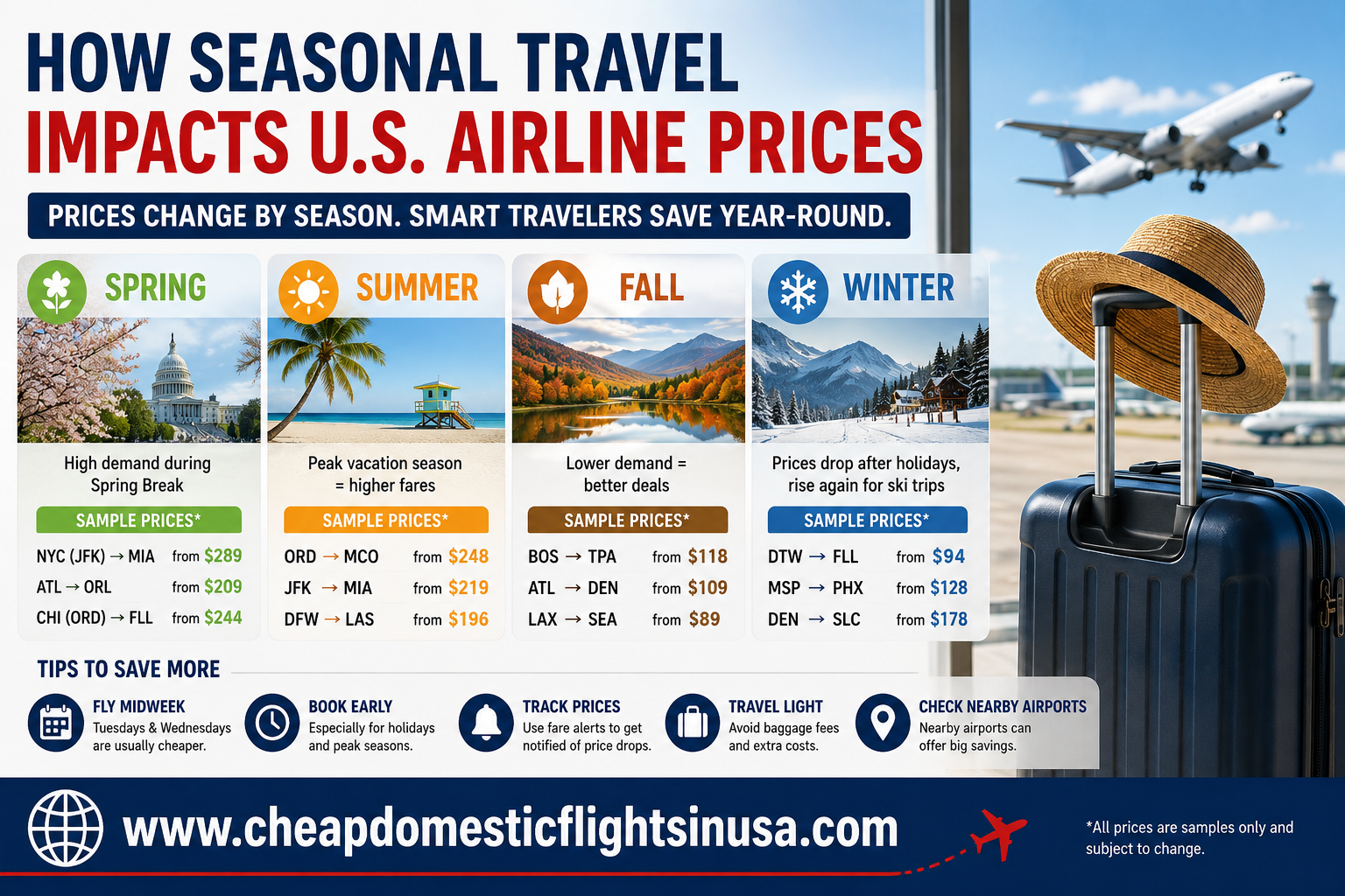 How Seasonal Travel Impacts U.S. Airline Prices?