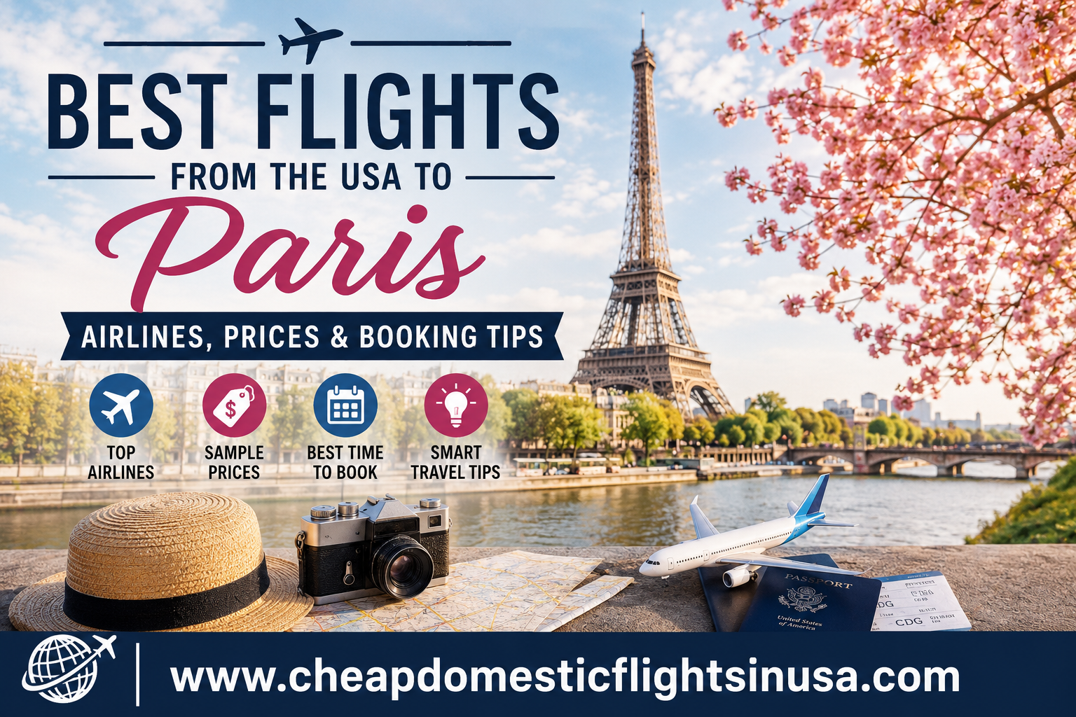 Best Flights from the USA to Paris: Airlines, Prices and Booking Tips