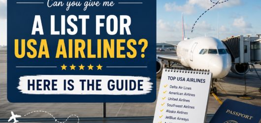 Can you give me a list for USA airlines? Here is the Guide